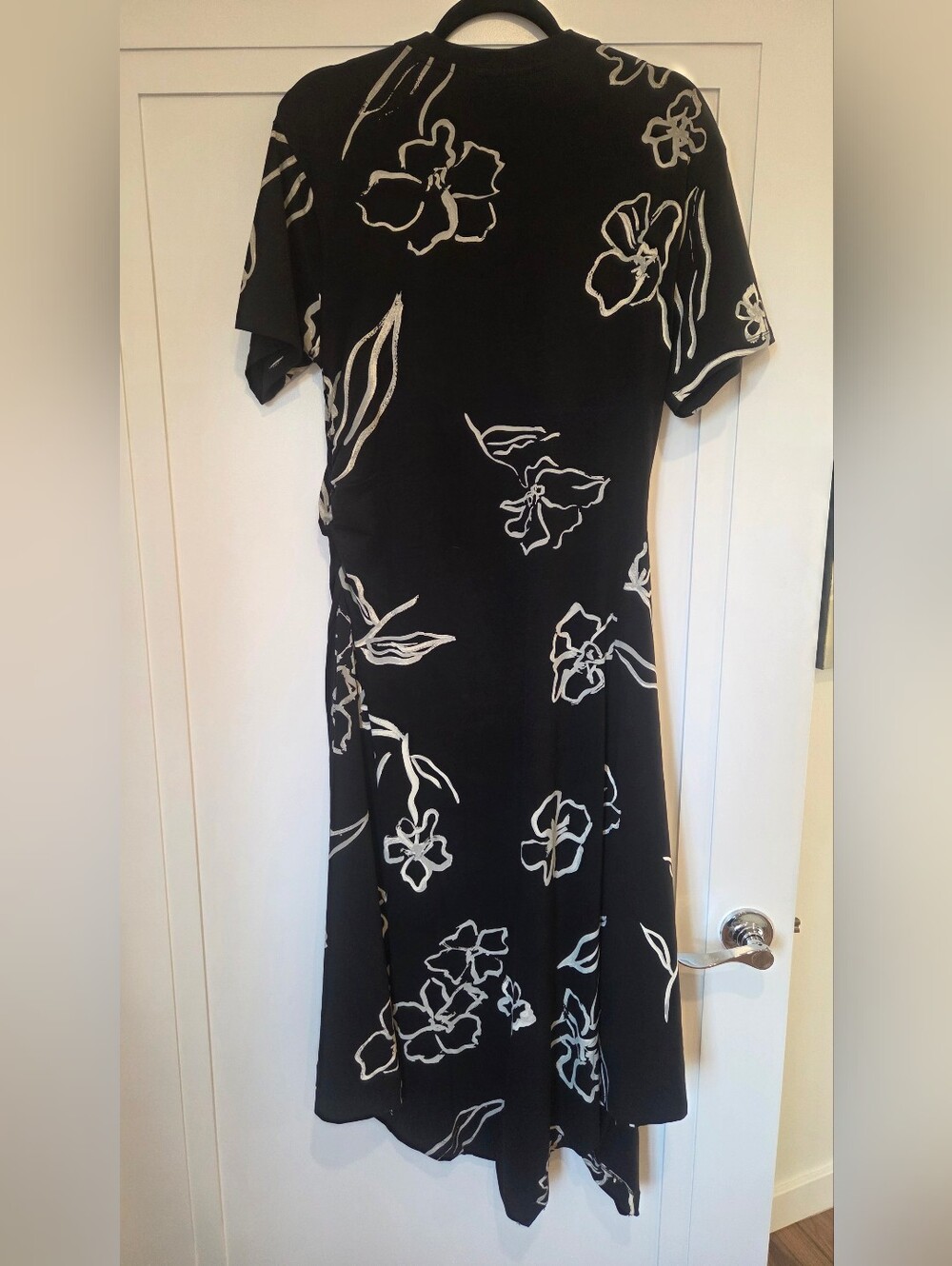 Desigual Black Dress with White Floral Print